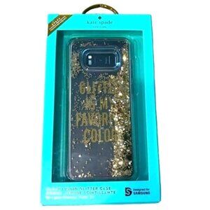 Kate Spade Designer Samsung Galaxy S8+ Glitter is‎ my Favorite Color Phone Case
